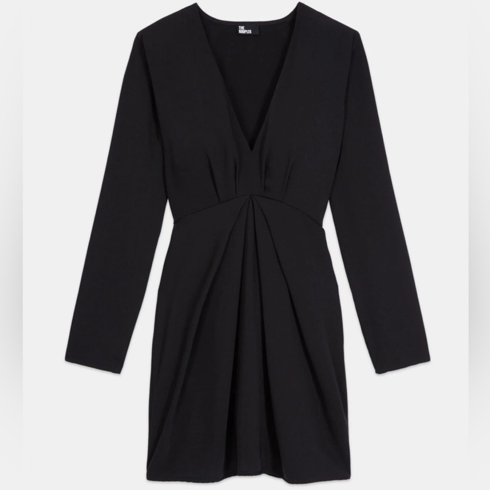 The Kooples Black V-Neck Dress